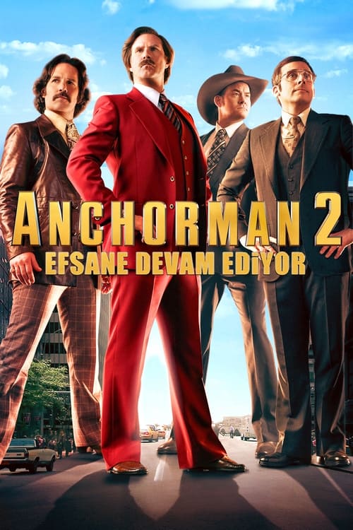 anchorman 2: efsane devam ediyor poster