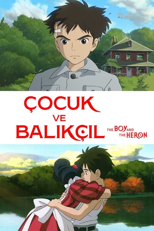 çocuk ve balıkçıl poster