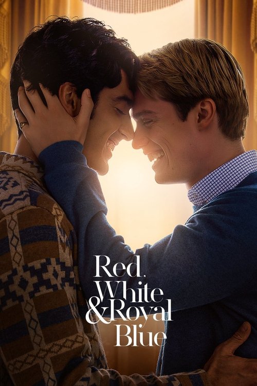 red, white & royal blue poster