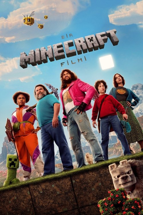 bir minecraft filmi poster