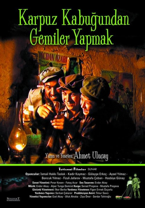 karpuz kabuğundan gemiler yapmak poster